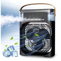 Portable Fan Air Conditioners USB Electric Fan Air Cooler LED Night Light Water Mist Fun 3 in 1 Air Humidifier for Home