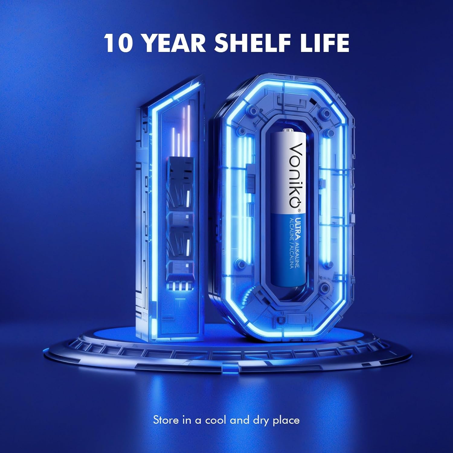 - Premium Grade AAA Batteries - 24 Pack - Alkaline Triple a Battery - Ultra Long-Lasting, Leakproof 1.5V Batteries - 10-Year Shelf Life