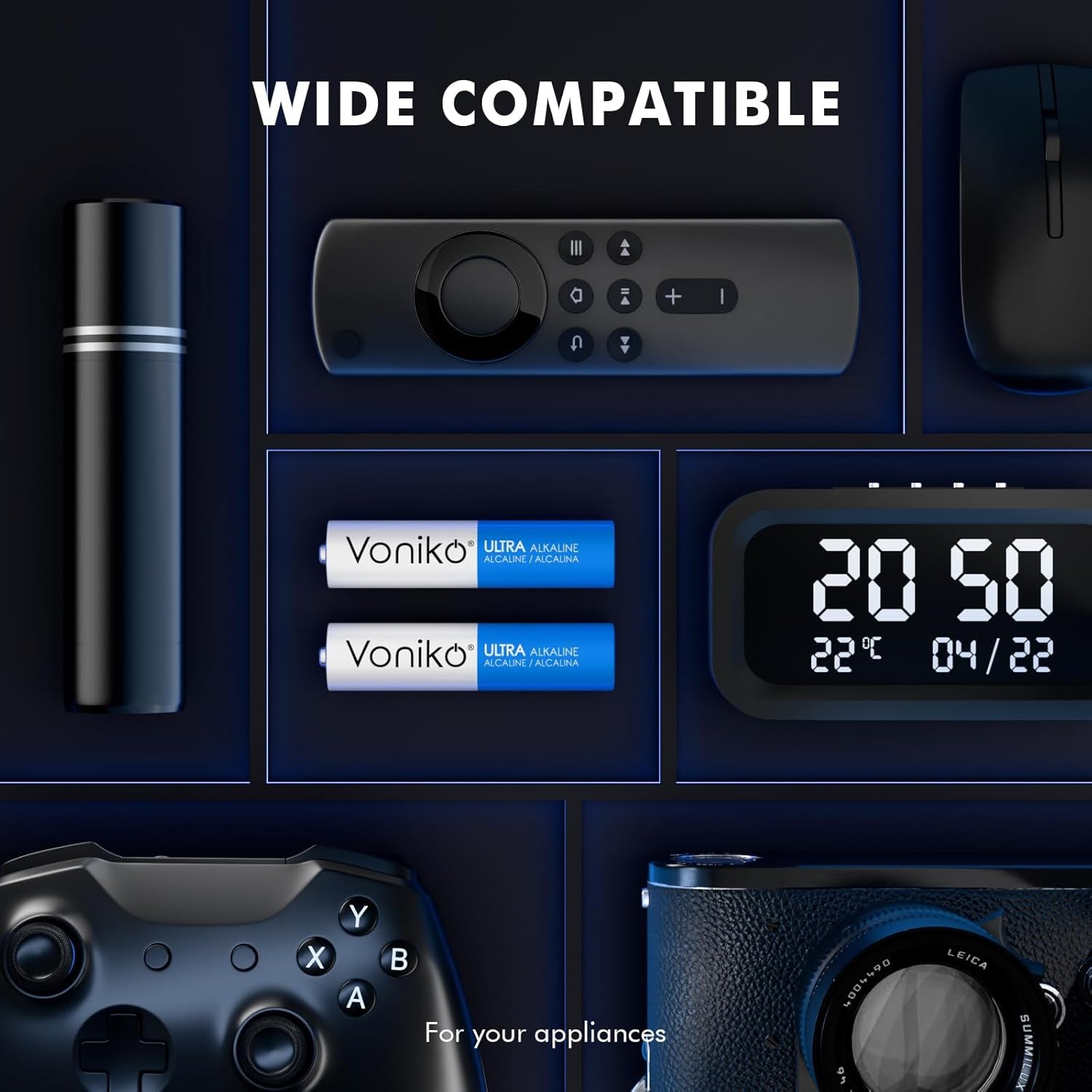 - Premium Grade AAA Batteries - 24 Pack - Alkaline Triple a Battery - Ultra Long-Lasting, Leakproof 1.5V Batteries - 10-Year Shelf Life